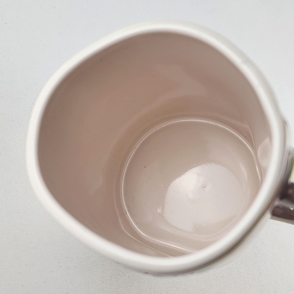 ⭐️2/ $50⭐️ Rae Dunn Artisan White Iridescent Coffee Mug Large Letters CUTIE PIE - Picture 6 of 10